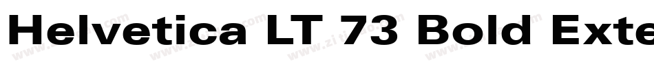 Helvetica LT 73 Bold Extended字体转换